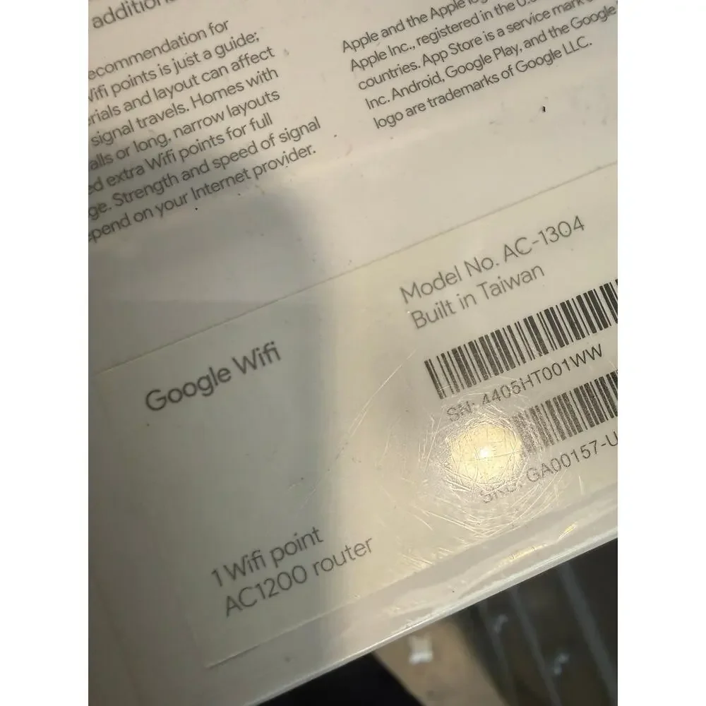Google Wi-Fi Home Wi-Fi System by Google. (Brand New Sealed)